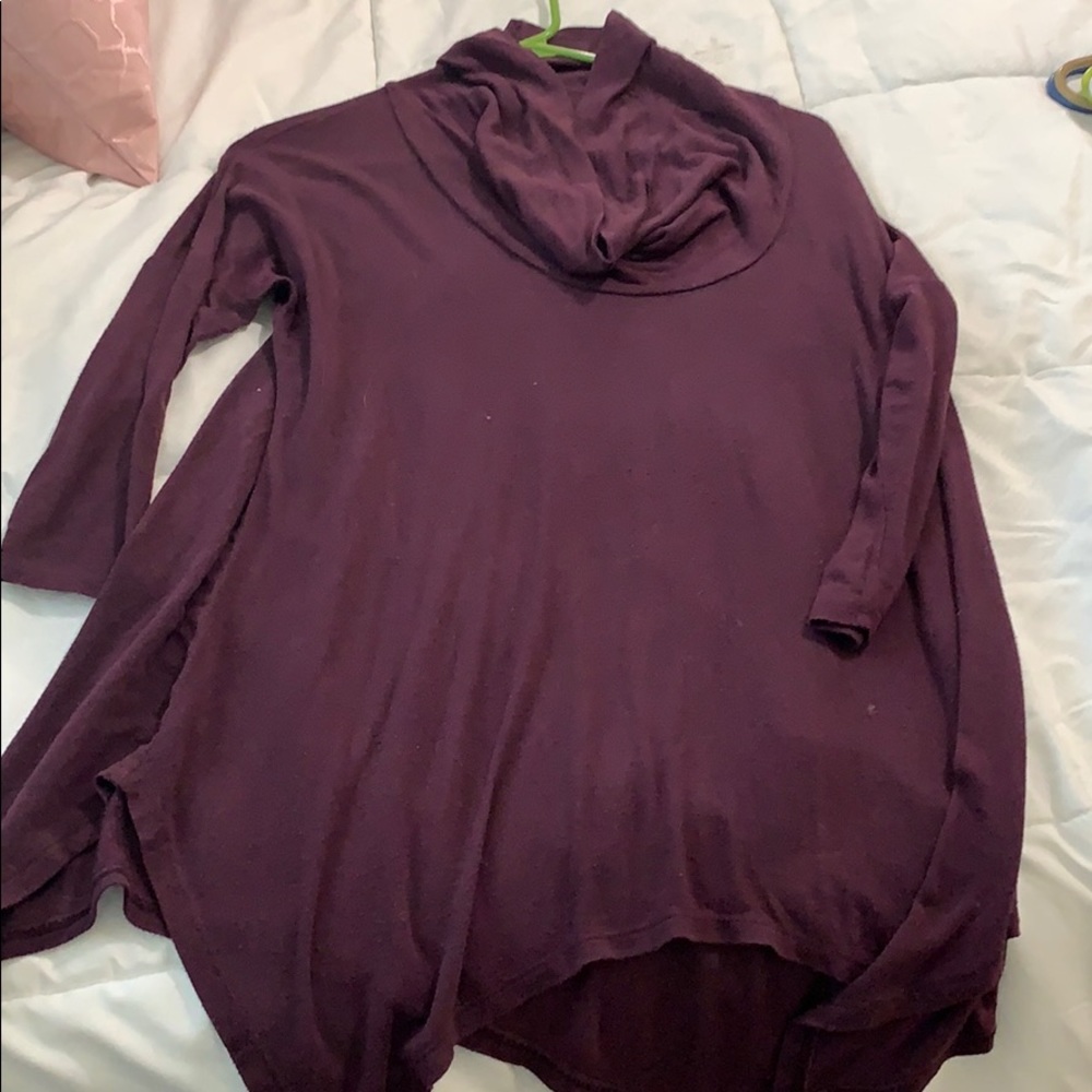 Burgundy blouse